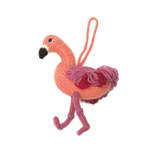 Flamingo Holiday Ornament