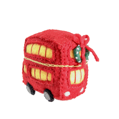 Felt Doubledecker Bus Ornament