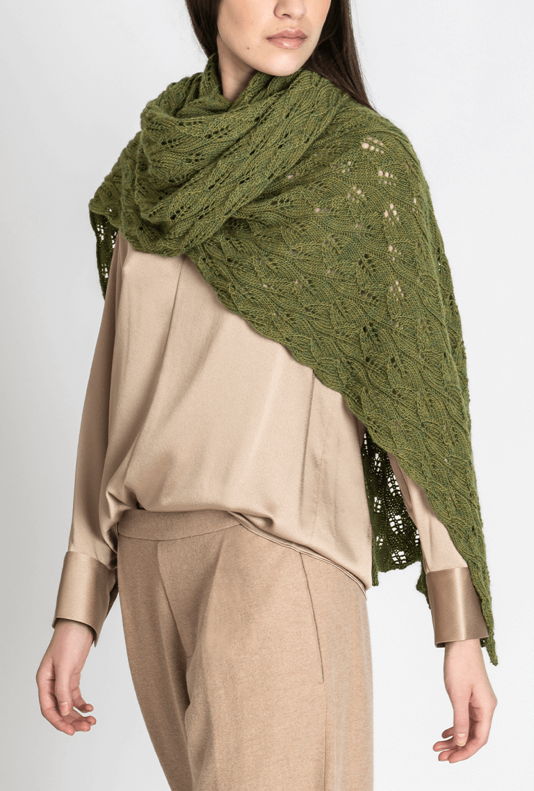 Leaf Wrap Knit-A-Long