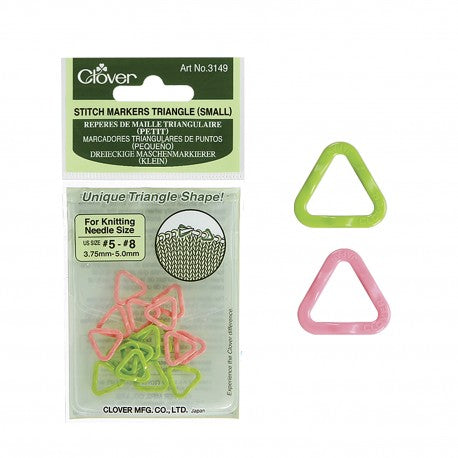 Triangle Stitch Markers - Clover — Starlight Knitting Society