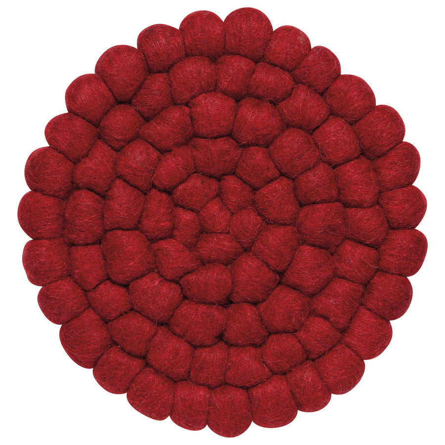 Felted Dots Trivet Round